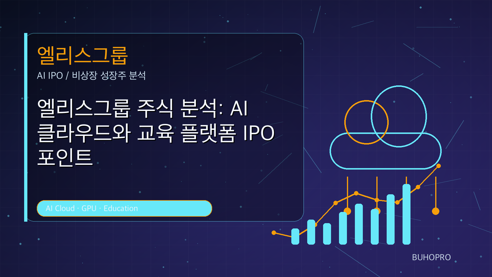 엘리스그룹 주식 분석: AI 클라우드와 교육 플랫폼 IPO 포인트