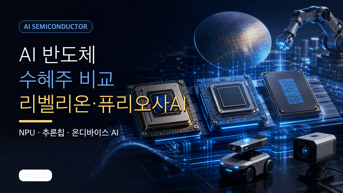 AI 반도체 수혜주 리벨리온 퓨리오사AI 딥엑스 비교