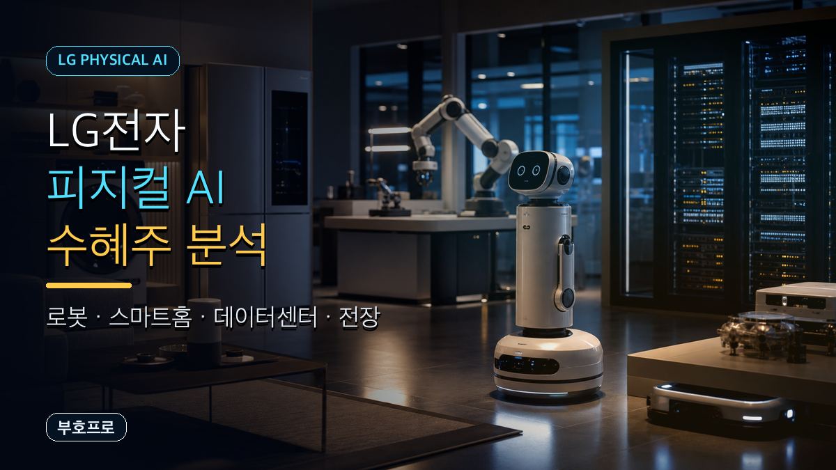 LG전자 피지컬 AI 엔비디아 로봇 데이터센터 수혜주 분석