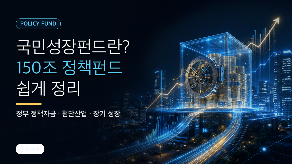 국민성장펀드란? 150조 원 정책펀드 쉽게 정리