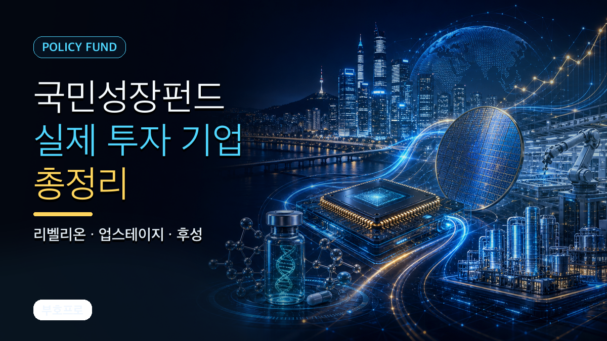 국민성장펀드 실제 투자 기업 총정리 리벨리온 업스테이지 후성