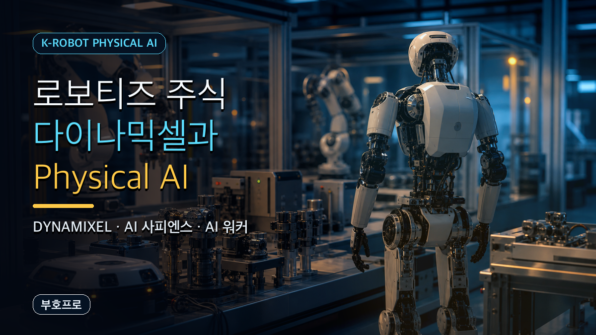 로보티즈 주식 분석 다이나믹셀 Physical AI 휴머노이드 수혜