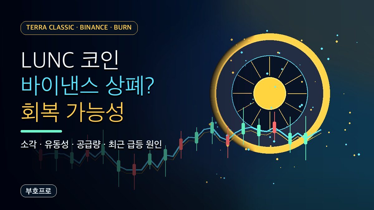 LUNC 코인 바이낸스 상폐 회복 가능성 가격 상승 분석