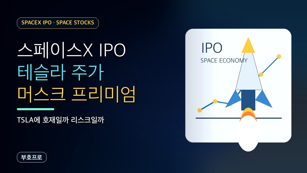 스페이스X IPO가 테슬라 주가에 미치는 영향: 일론 머스크 프리미엄은 커질까